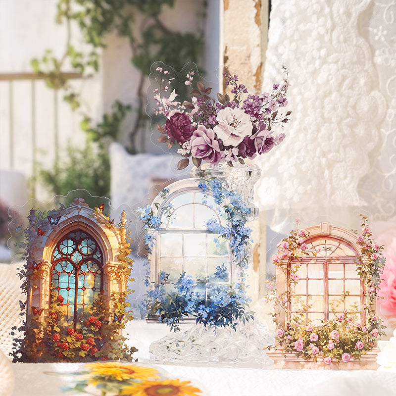 Flower Window Dream PET Sticker