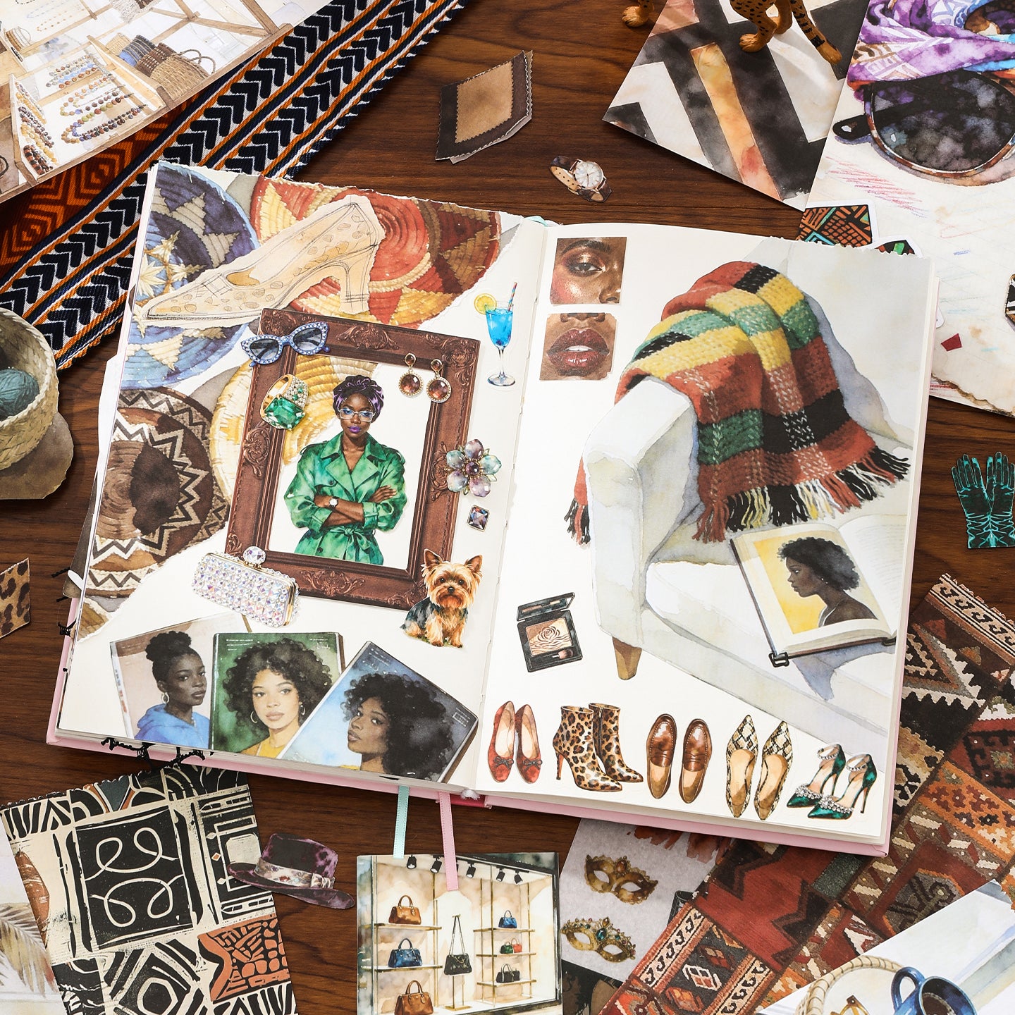 Black Girl Sticker Book