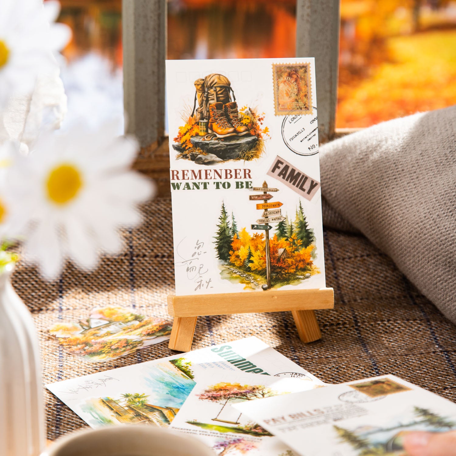 Scenery Faraway Scrapbooking PET Sticker