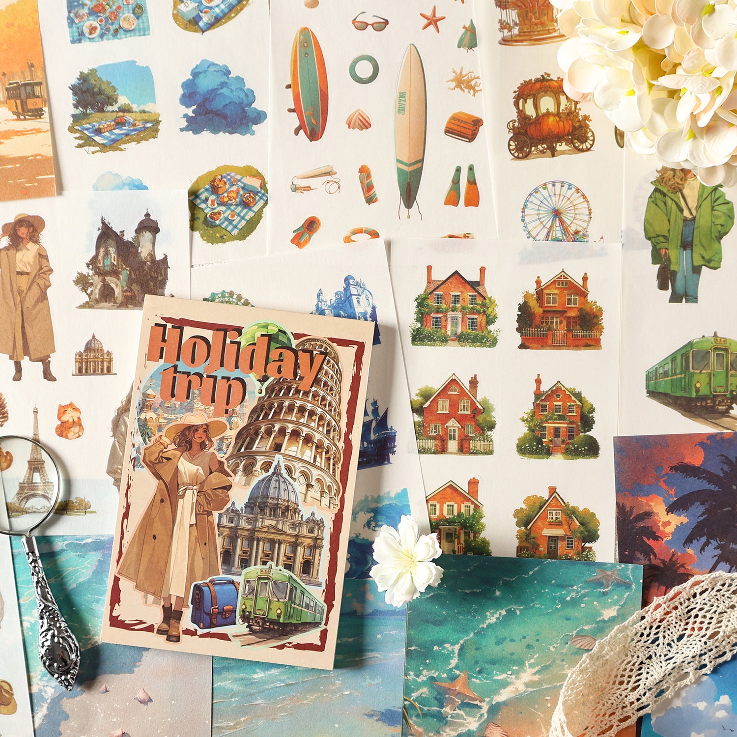 Beautiful Time Series Washi Sticker Book