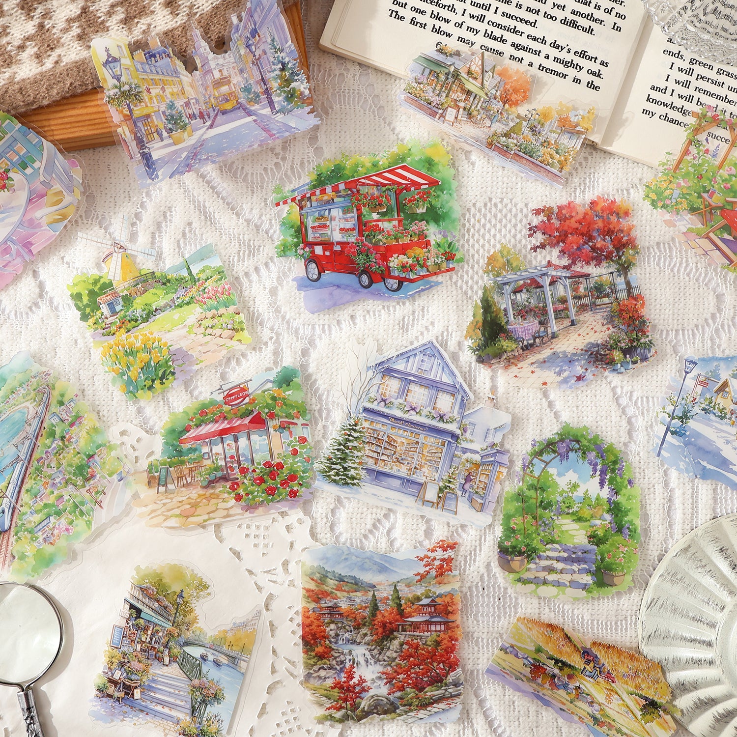 Light Sketch of Seasons PET Sticker