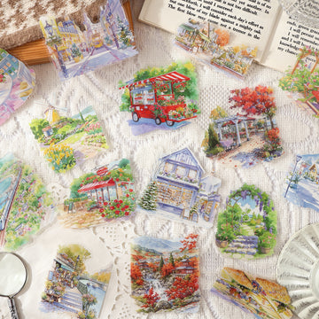 Light Sketch of Seasons PET Sticker