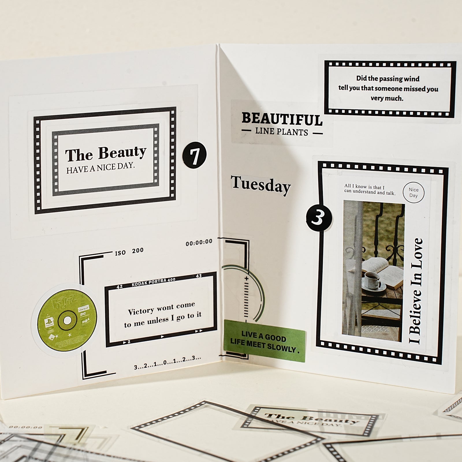 Rainbow Border Pre-cut Sticker