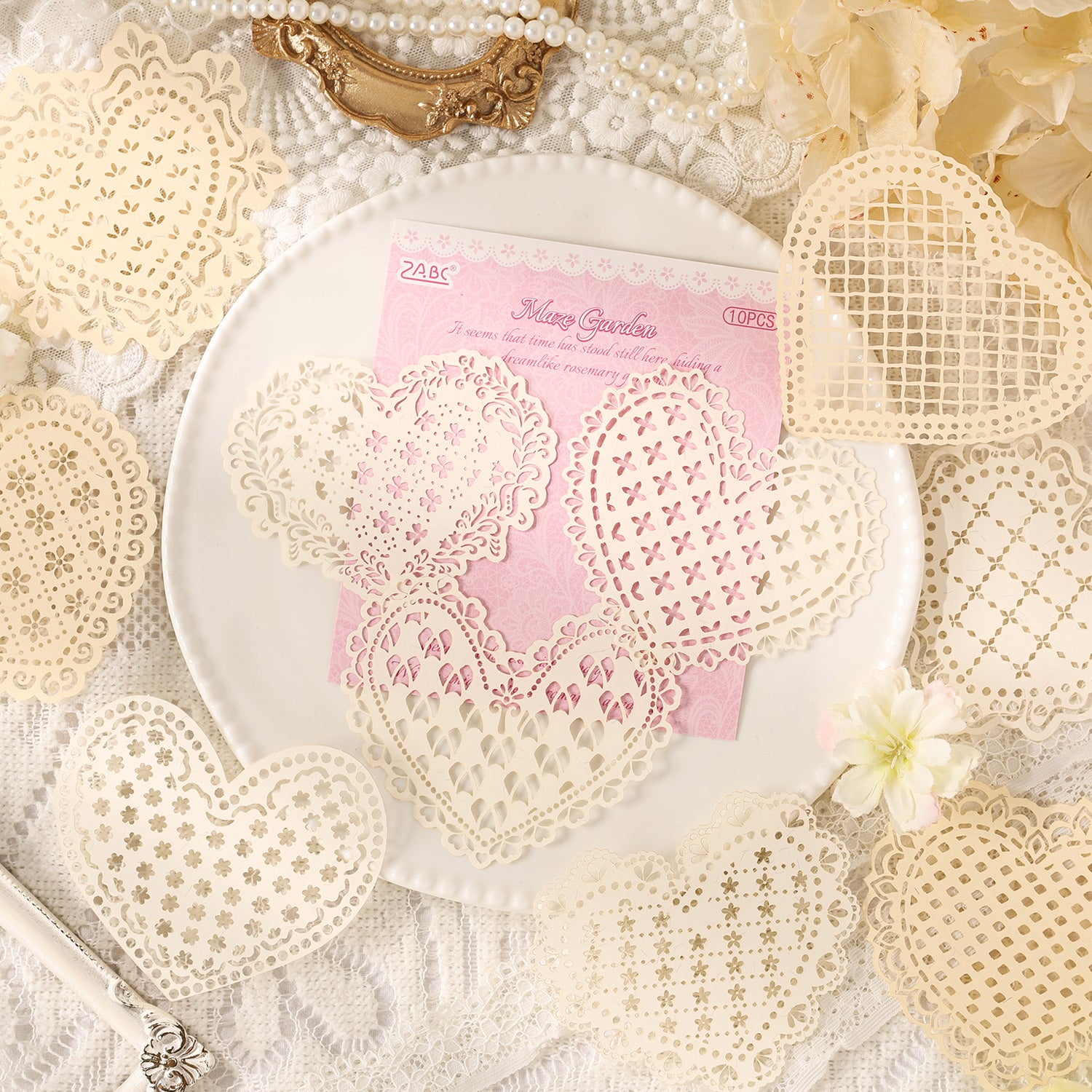 Lace Cut-outs Scrapbooking Paper