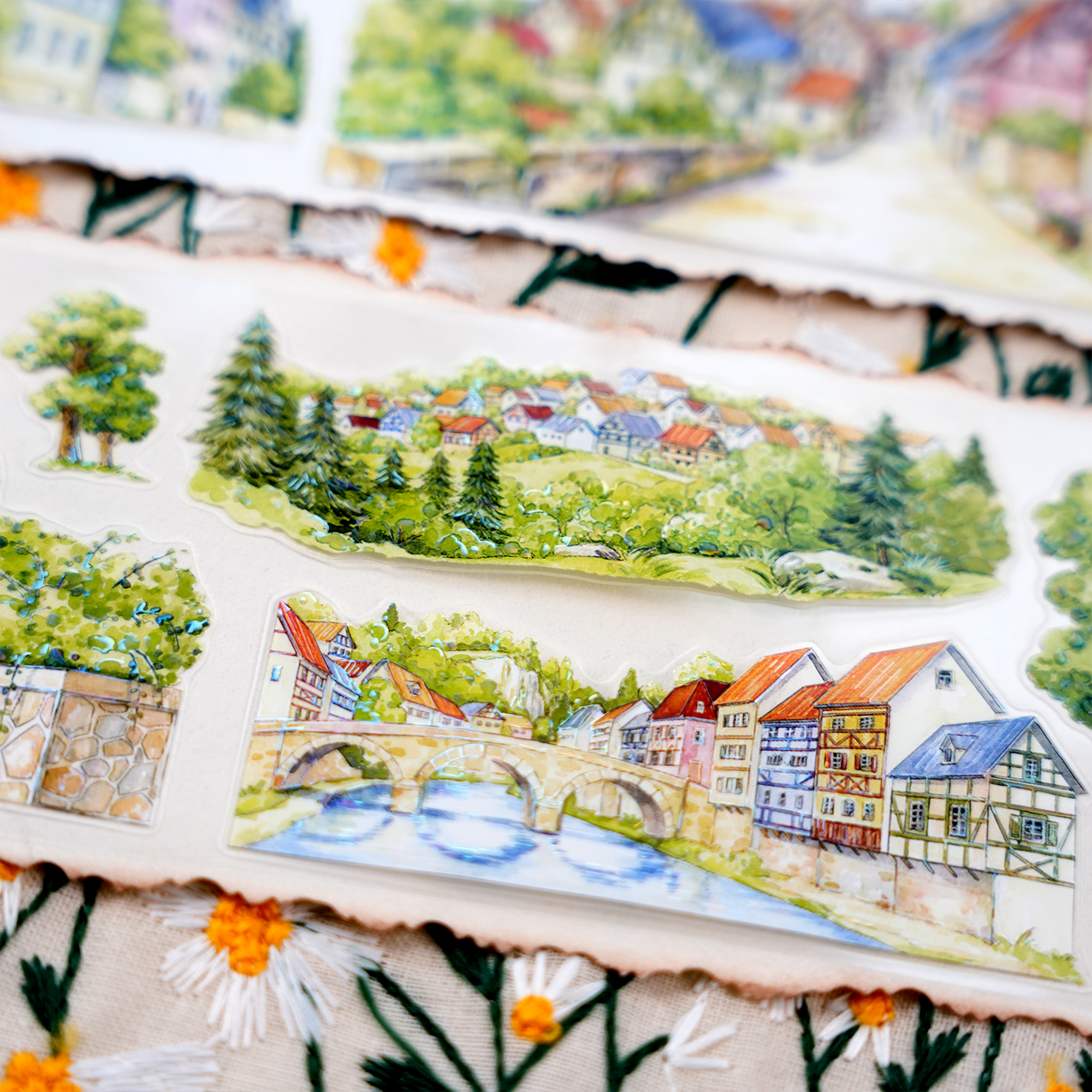 【MOOBOOM】German Town Scenery Pre-cut Landscaping Tape