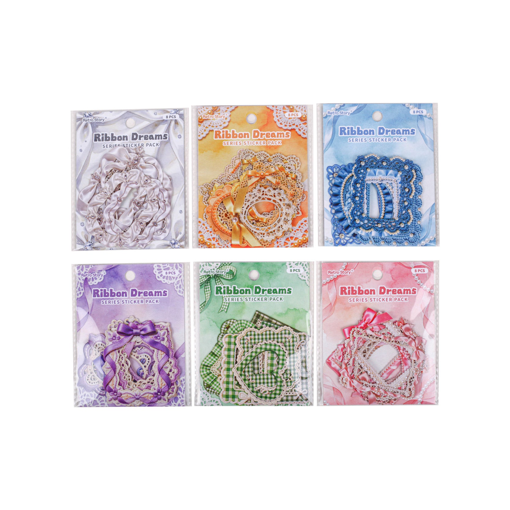 Starry Dream Lace Trim Stickers For Scrapbooking and Journaling | MOOBOOM