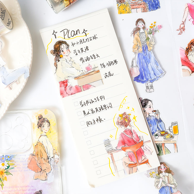 Gentle Years Series Girl Pre-cut PET Tape