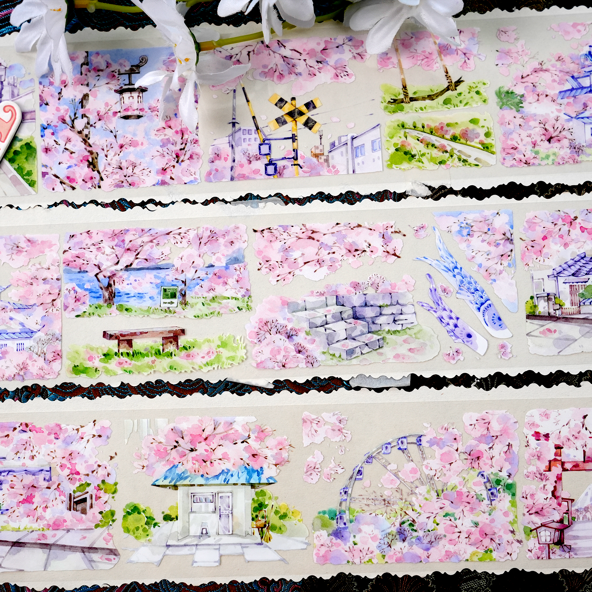 【MENU】The Land of Cherry Blossoms Landscaping Tape