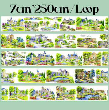 【SZCX】Grand Mansion Landscape PET Tape