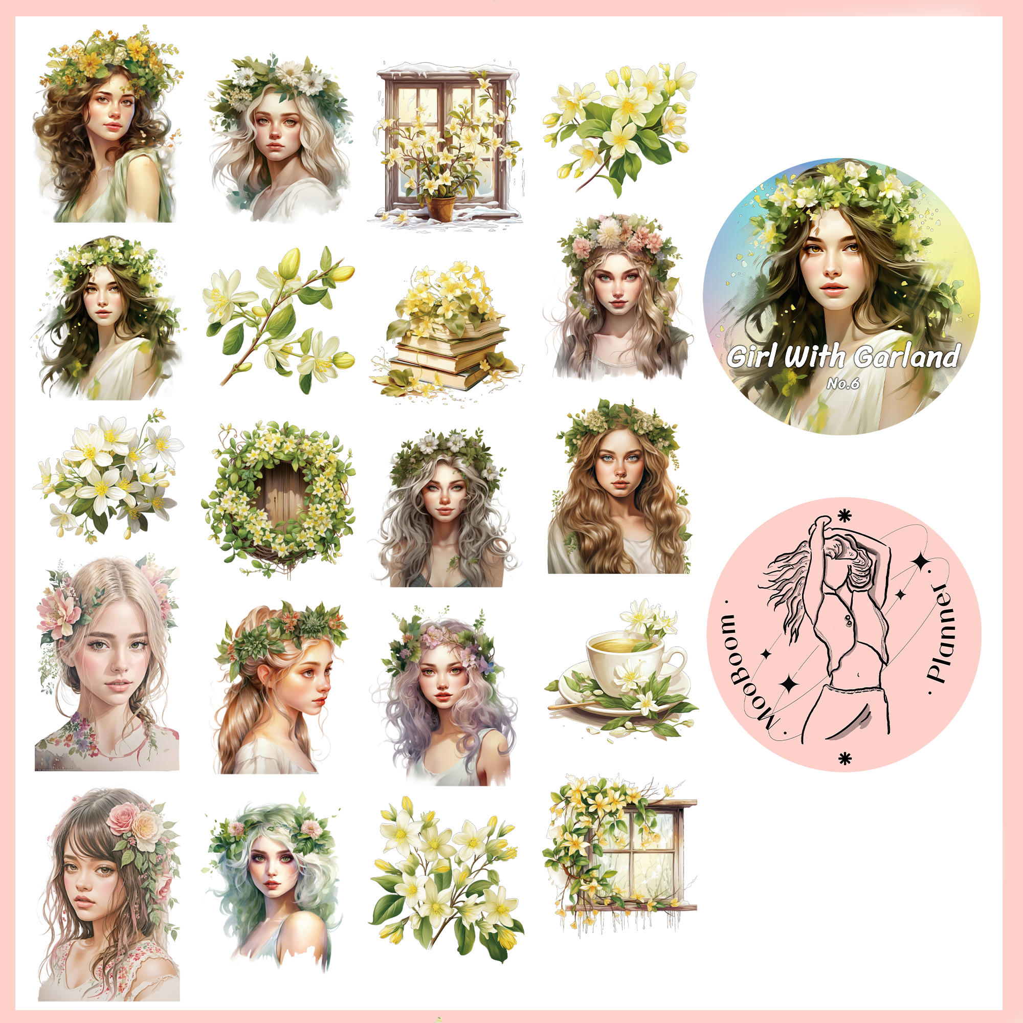 Girl With Garland PET Tape