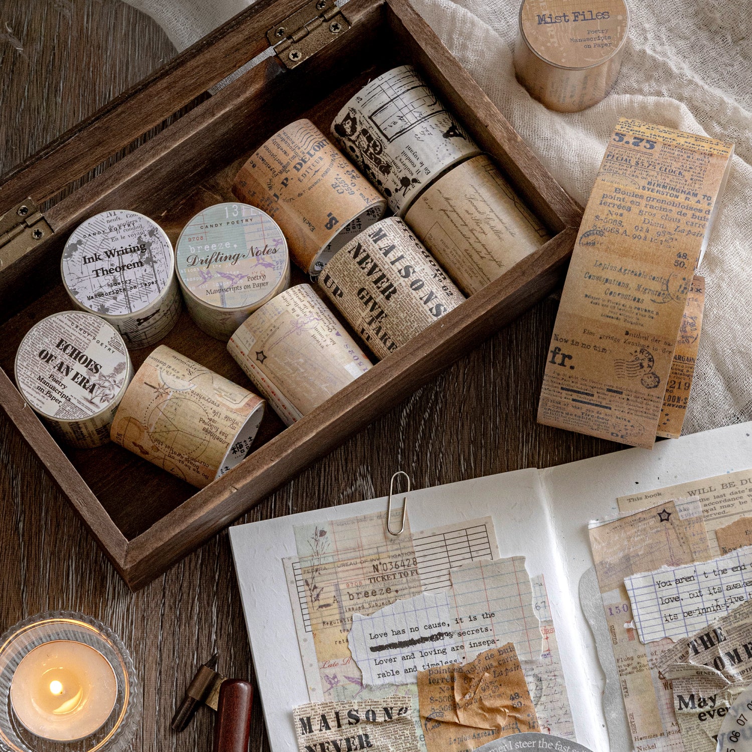 Vintage Word Washi Tape