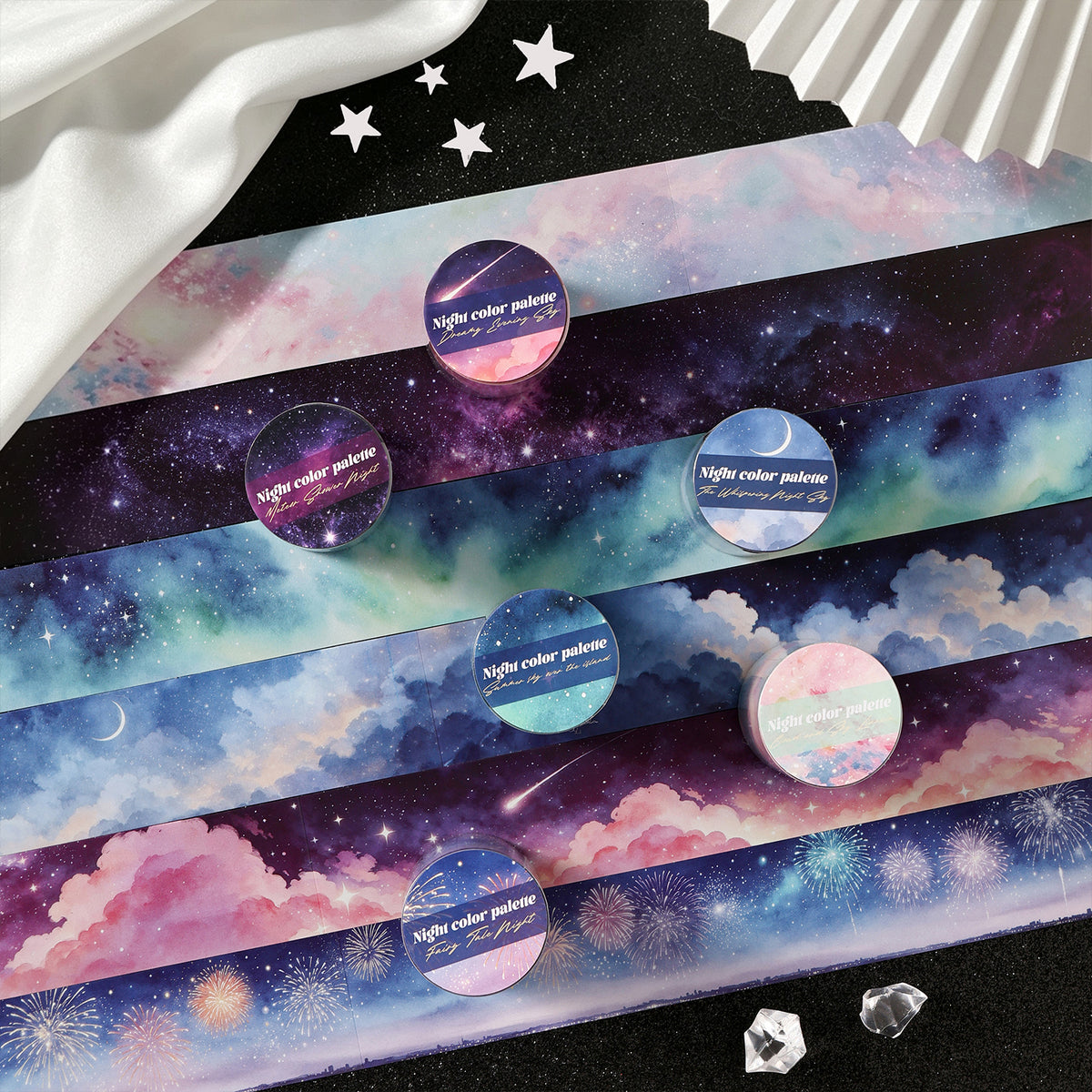 Night Sky Palette Landscape PET Tape
