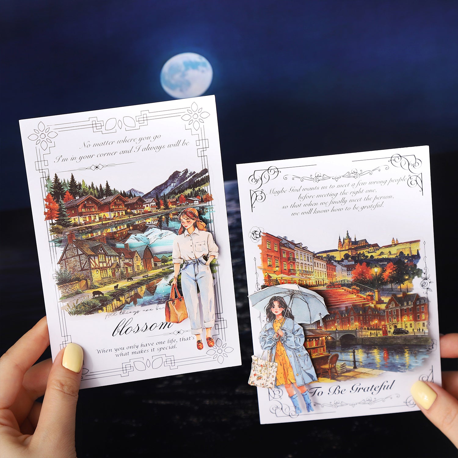 Light Up The Long Night Sticker For Scrapbooking and Journaling | MOOBOOM