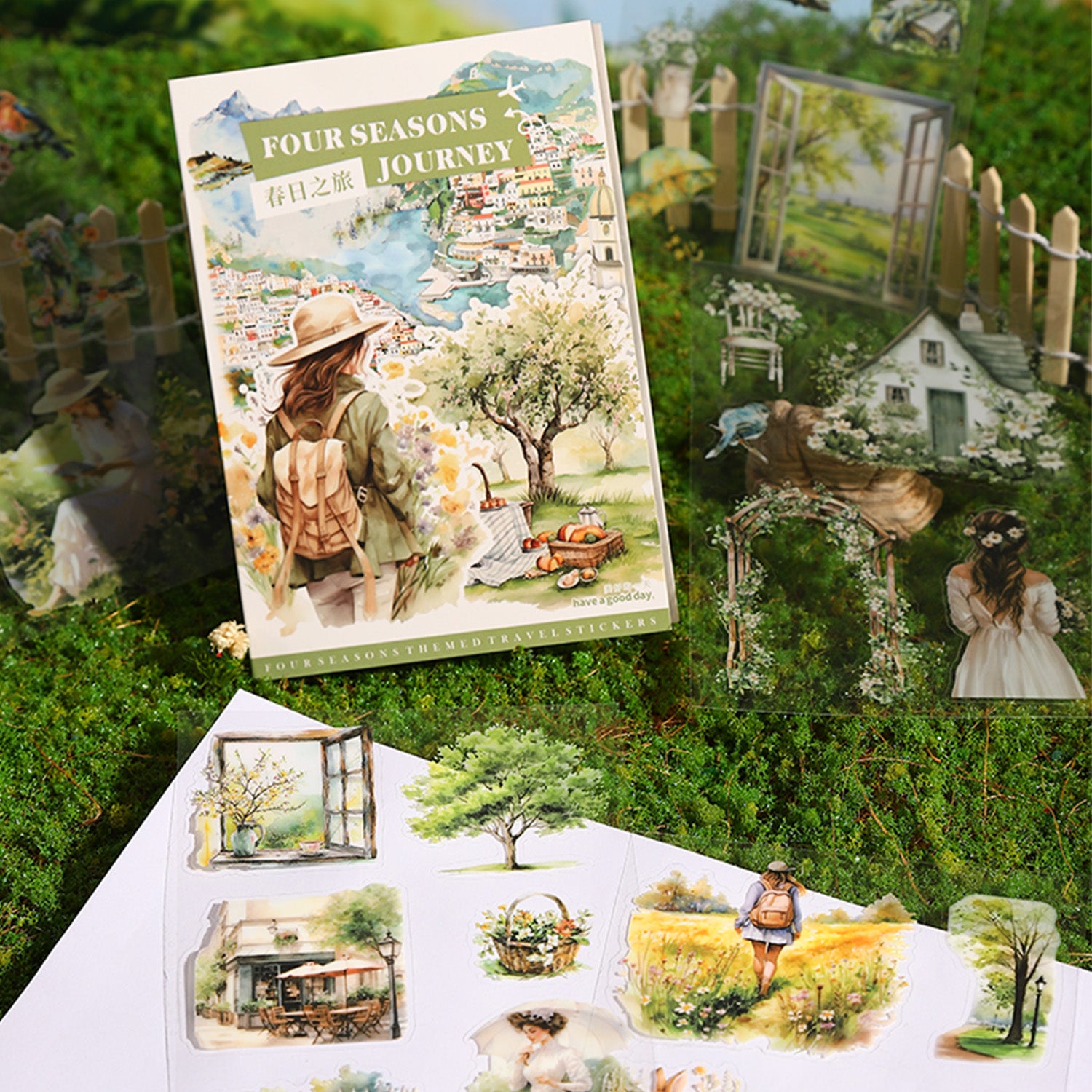 Four Seasons Travel Pre-cut Sticker Book