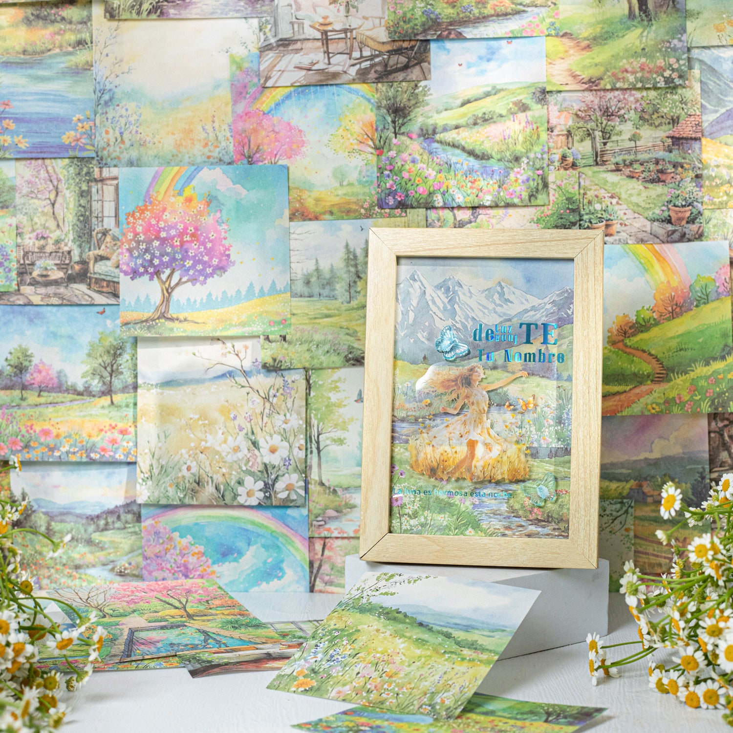 Spring Scenery Scrapbooking Paper
