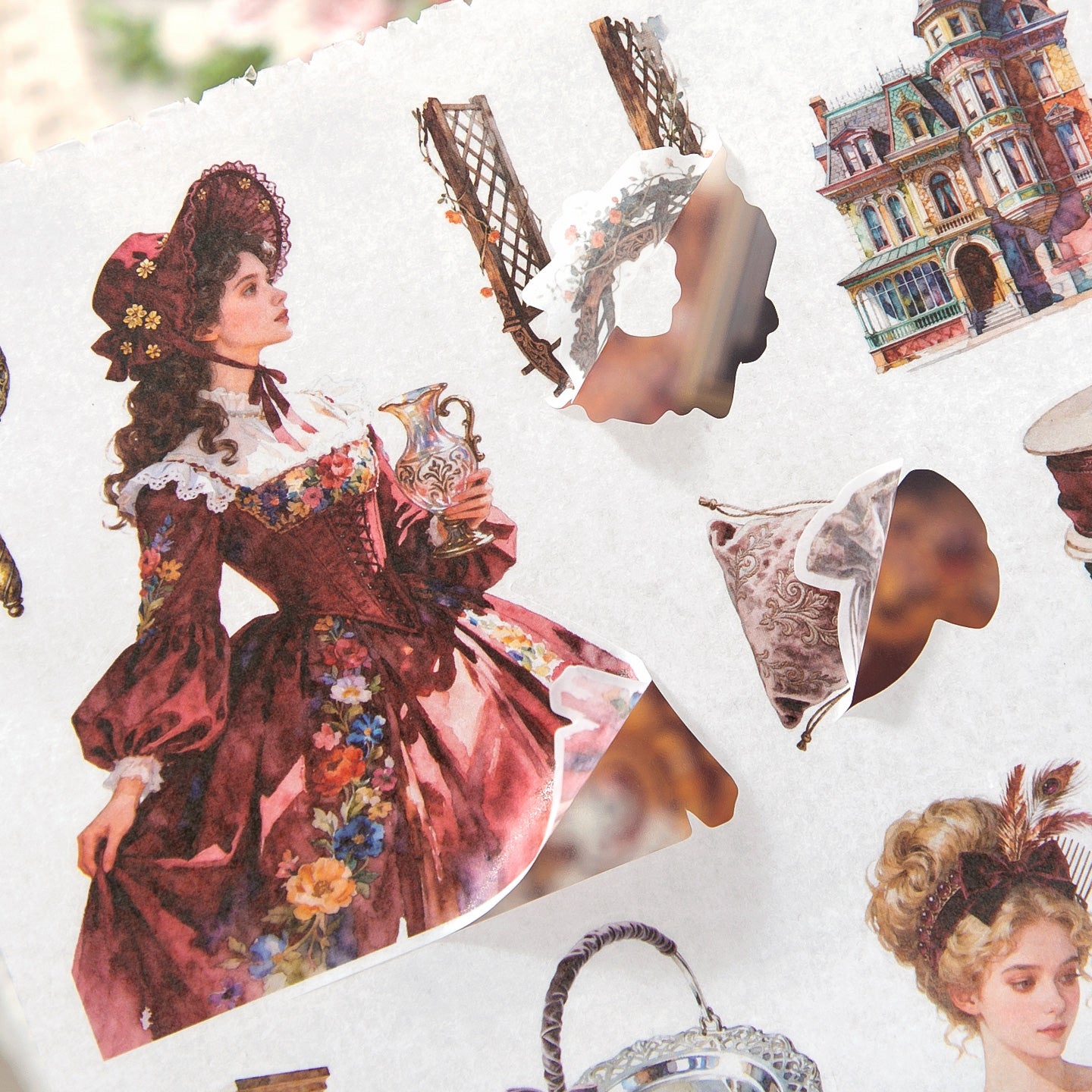 Victoria Manor Sticker Book for Journaling | MOOBOOM