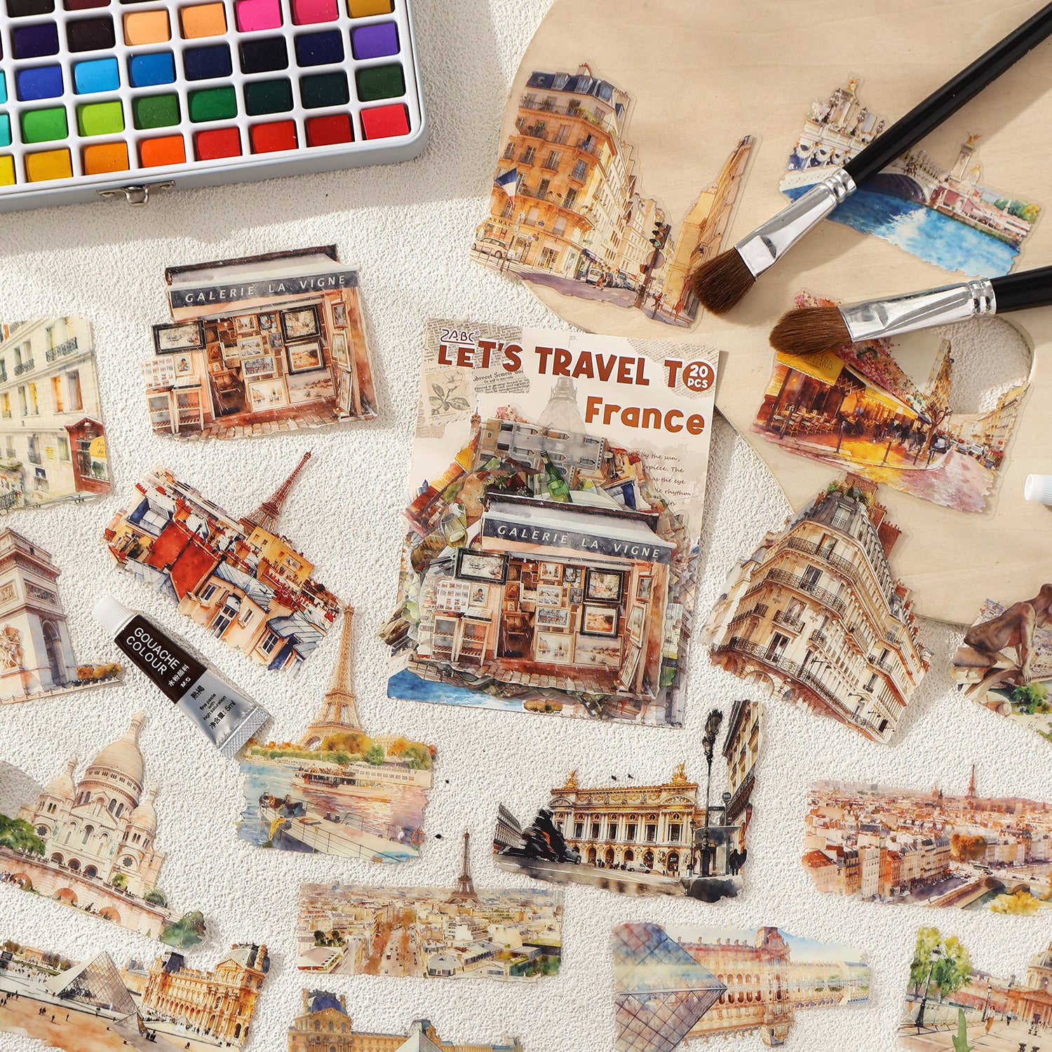 World Travel PET Sticker