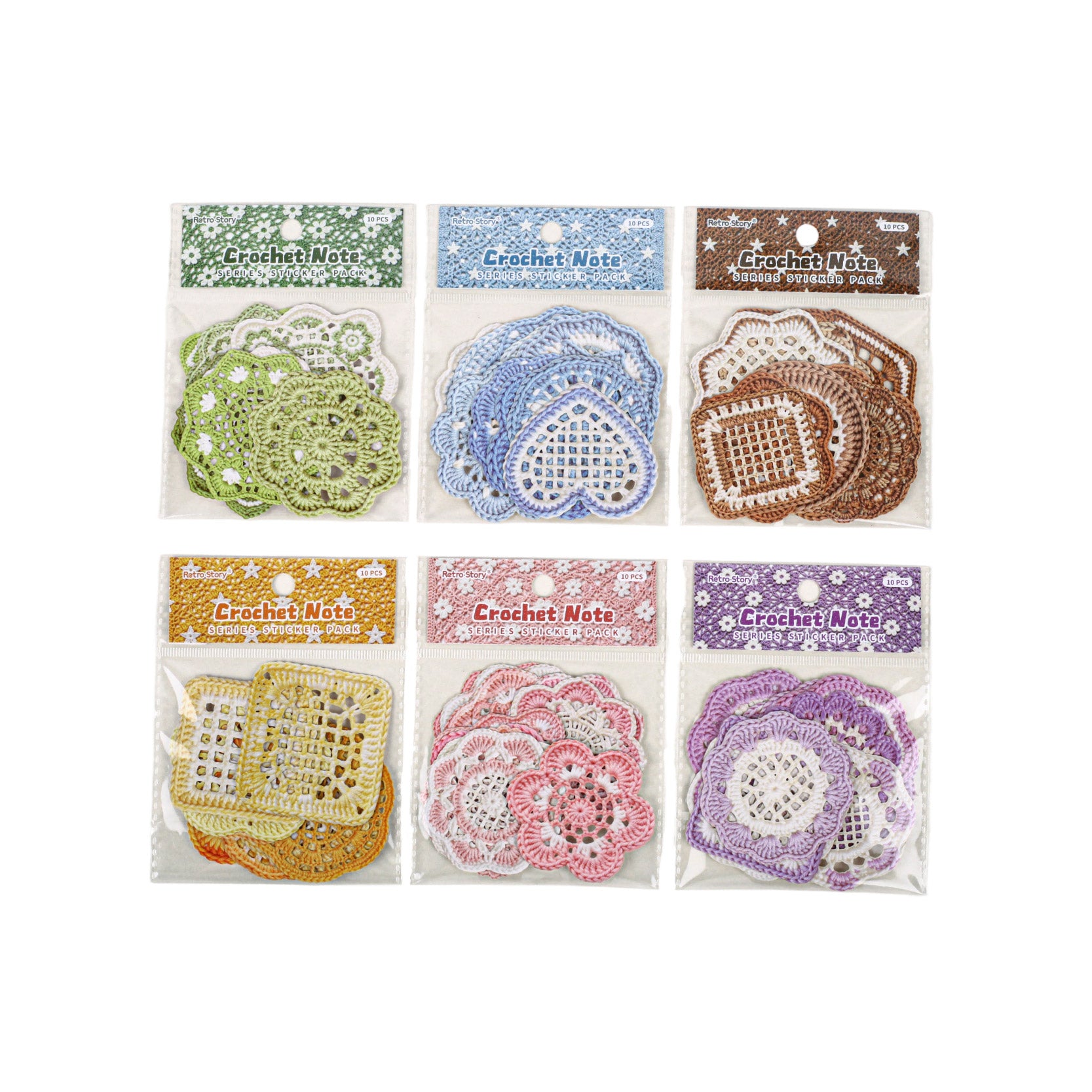 Knitted Lace Paper Sticker