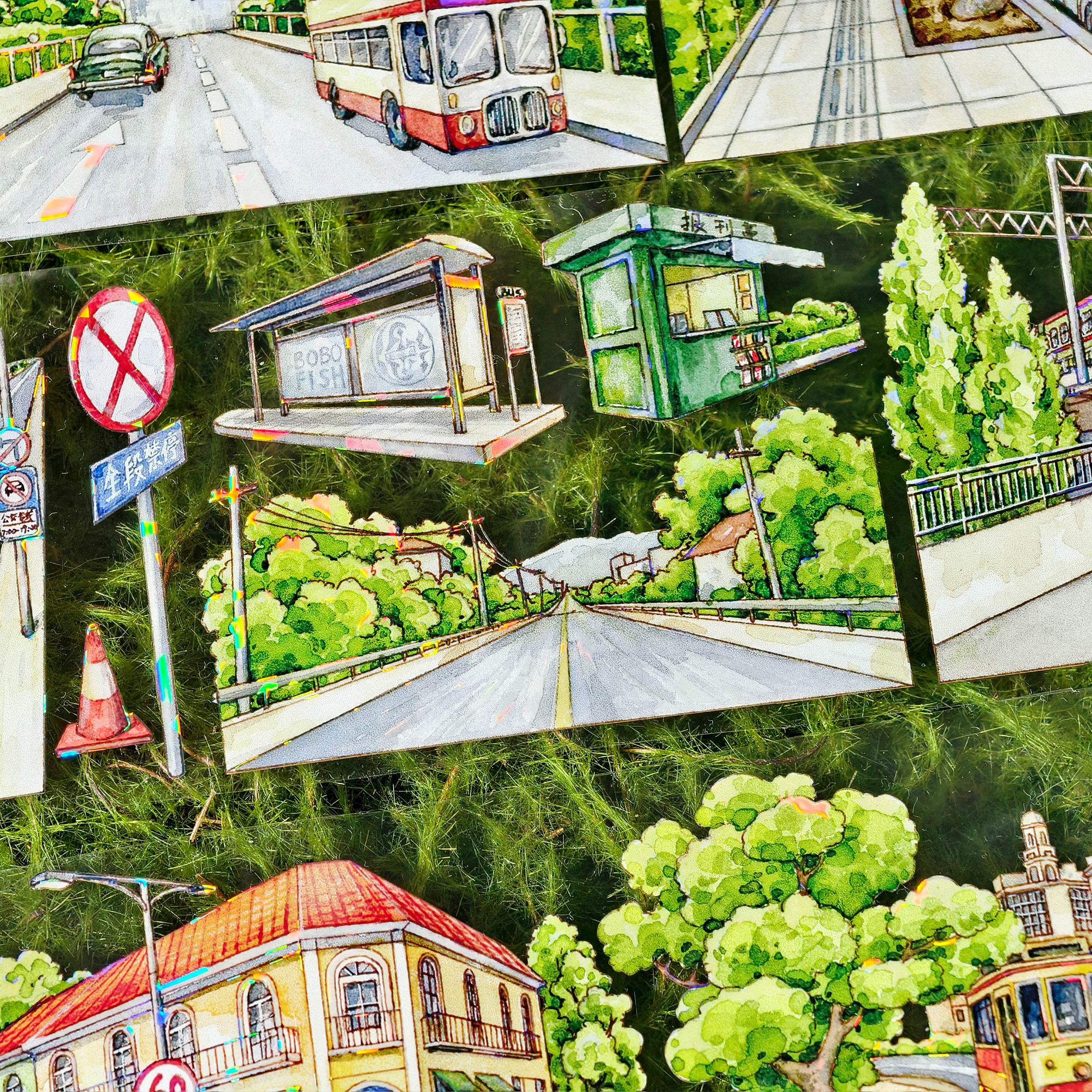 【BOBOYU】Route 66 Landscaping Tape