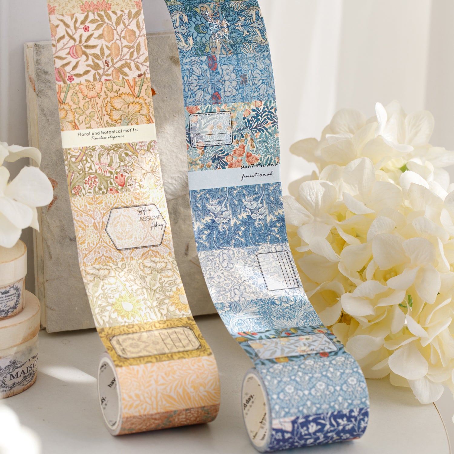 Vintage Floral Background Washi Tape