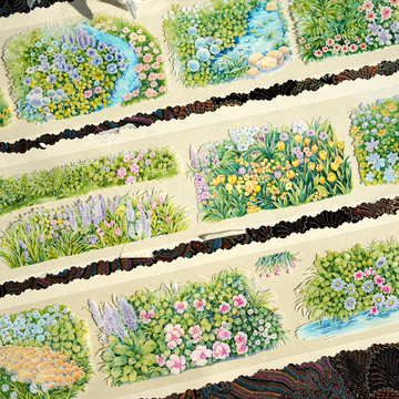 【XT】Flowers and Grass Landscaping Tape