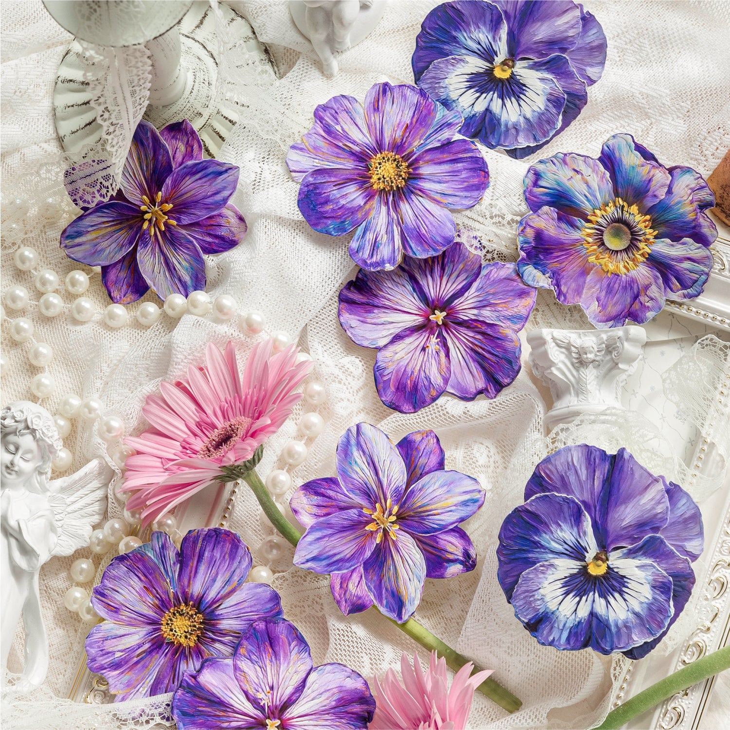 Monet's Garden Series Flower Sticker