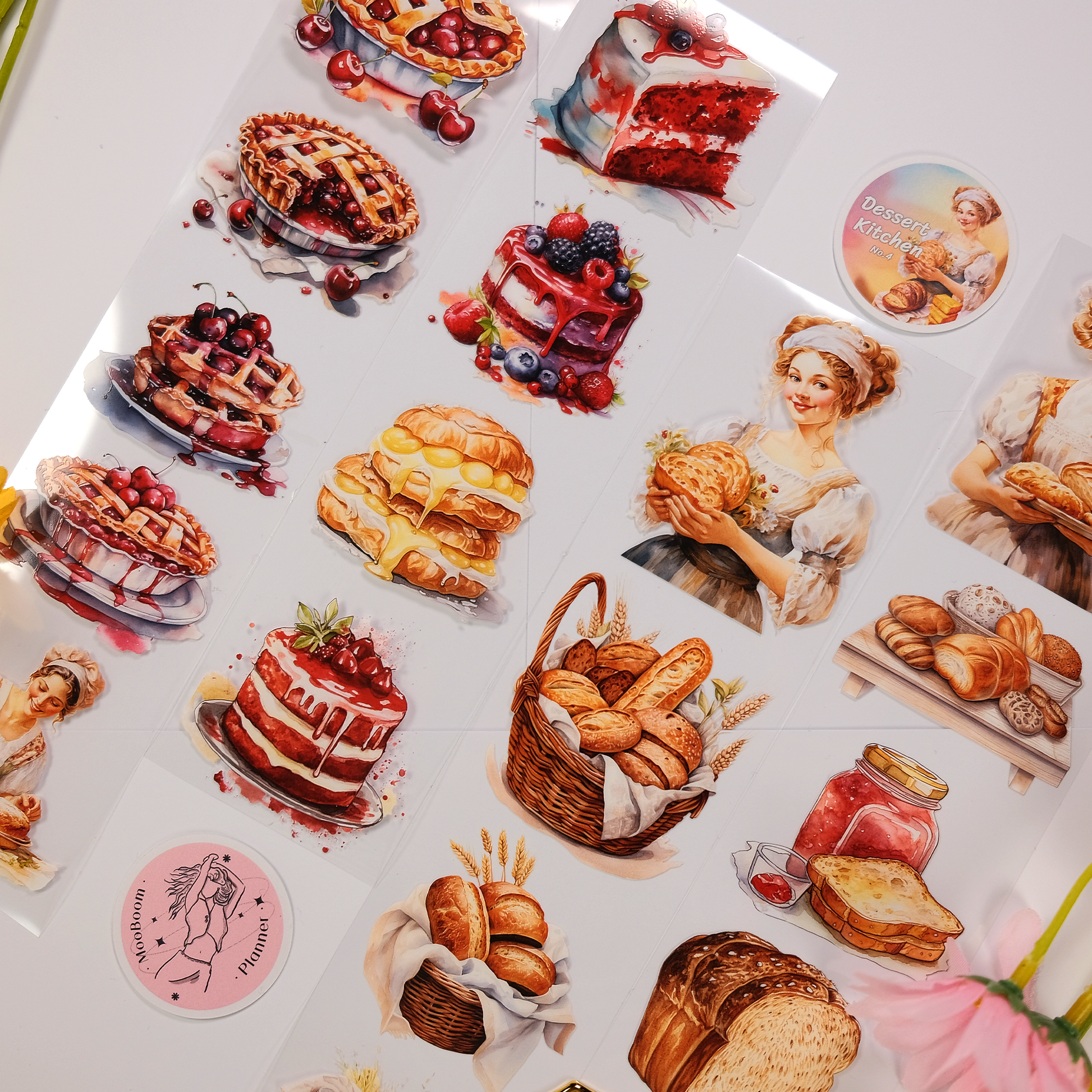 Dessert Kitchen Scrapbook Journal PET Tape  | MOOBOOM Design