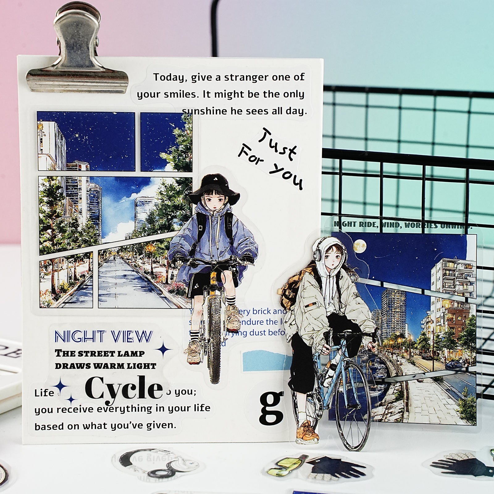 Sporty Girl Character PET Sticker