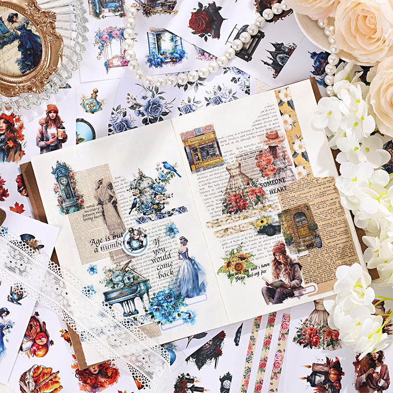 Vintage Girls Sticker Book