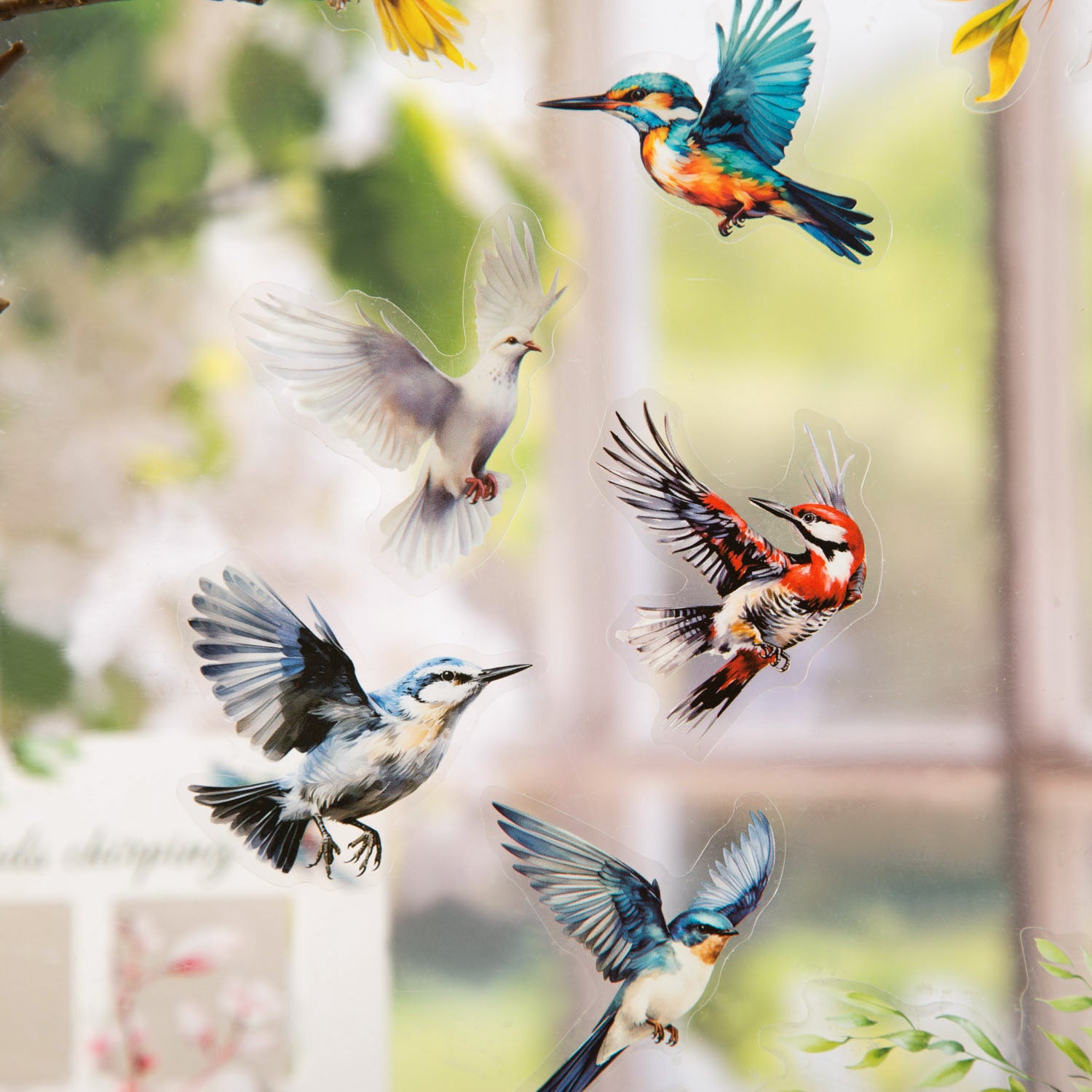 Flowers and Birds Sing PET Sticker