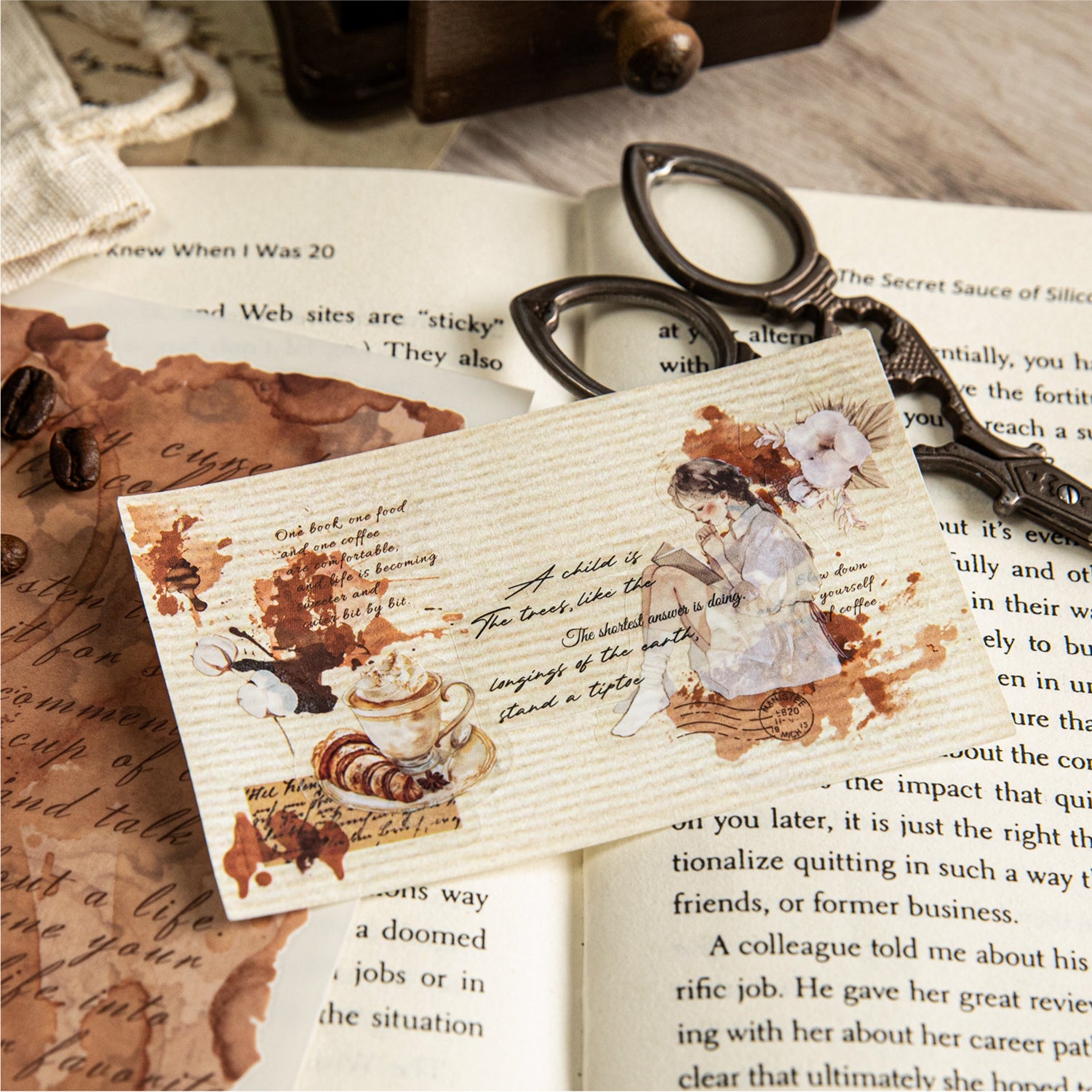 Mottled Ink Transfer sticker