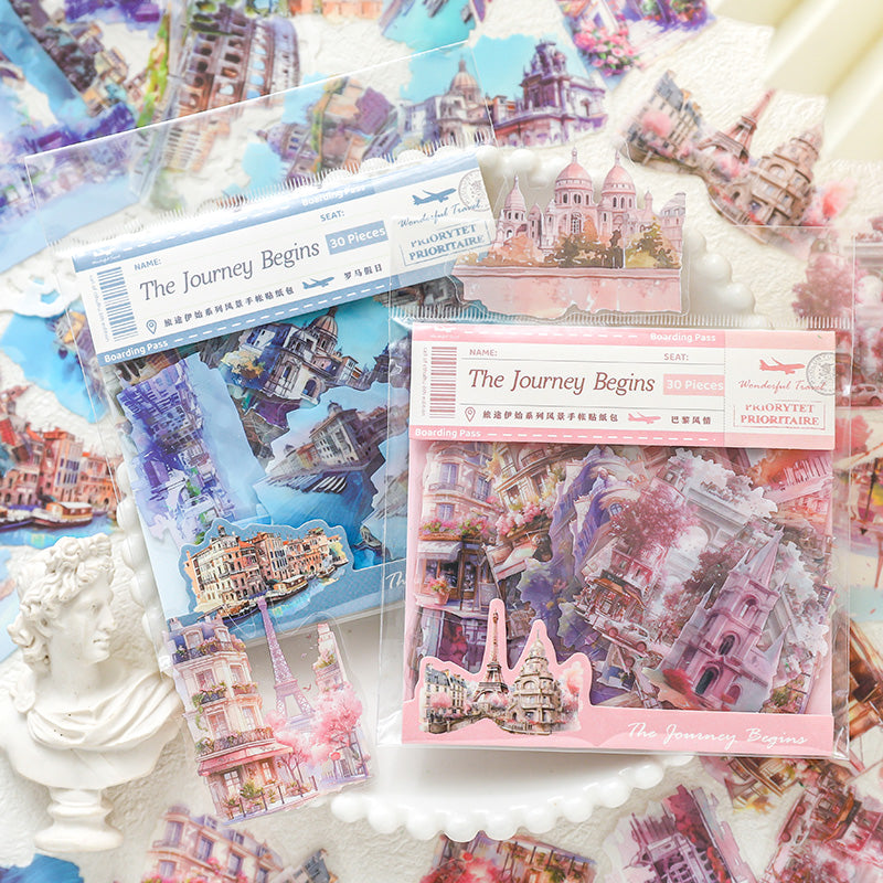 The beginning of the journey PET Sticker