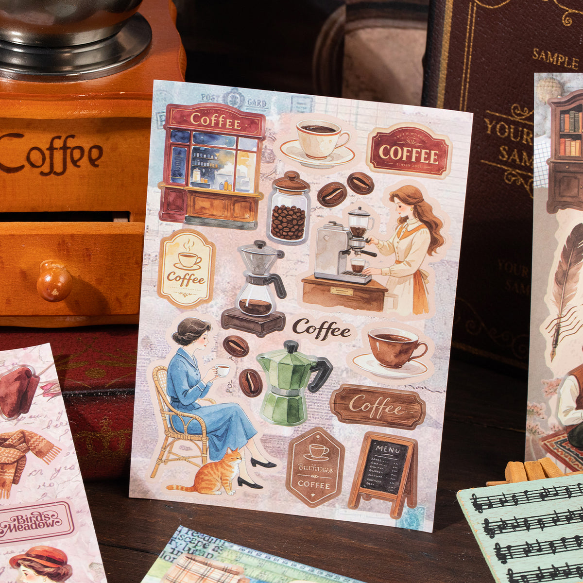 Old Scenery Time Collection Vintage Sticker Book