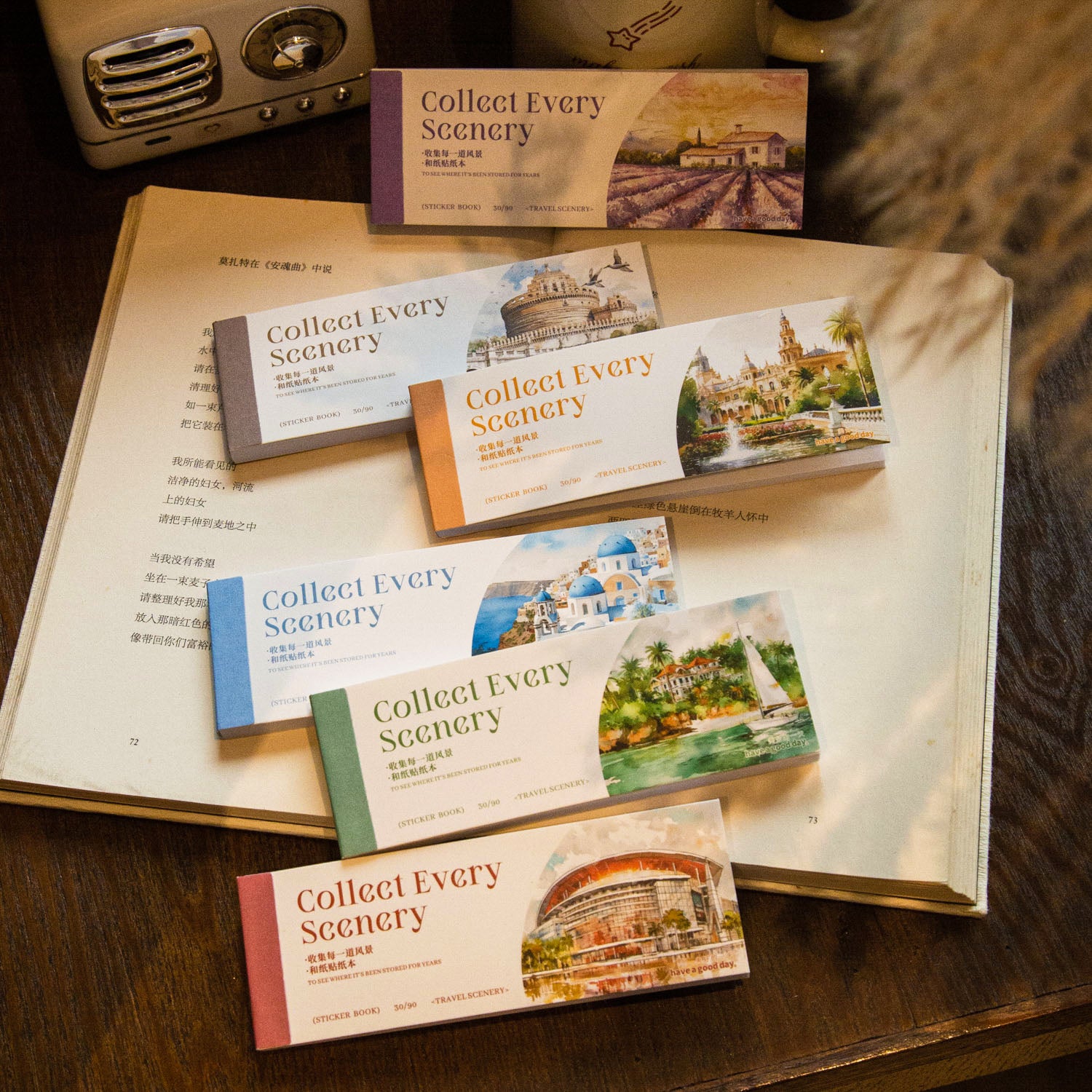 Collect Every Scenery Washi Sticker Book