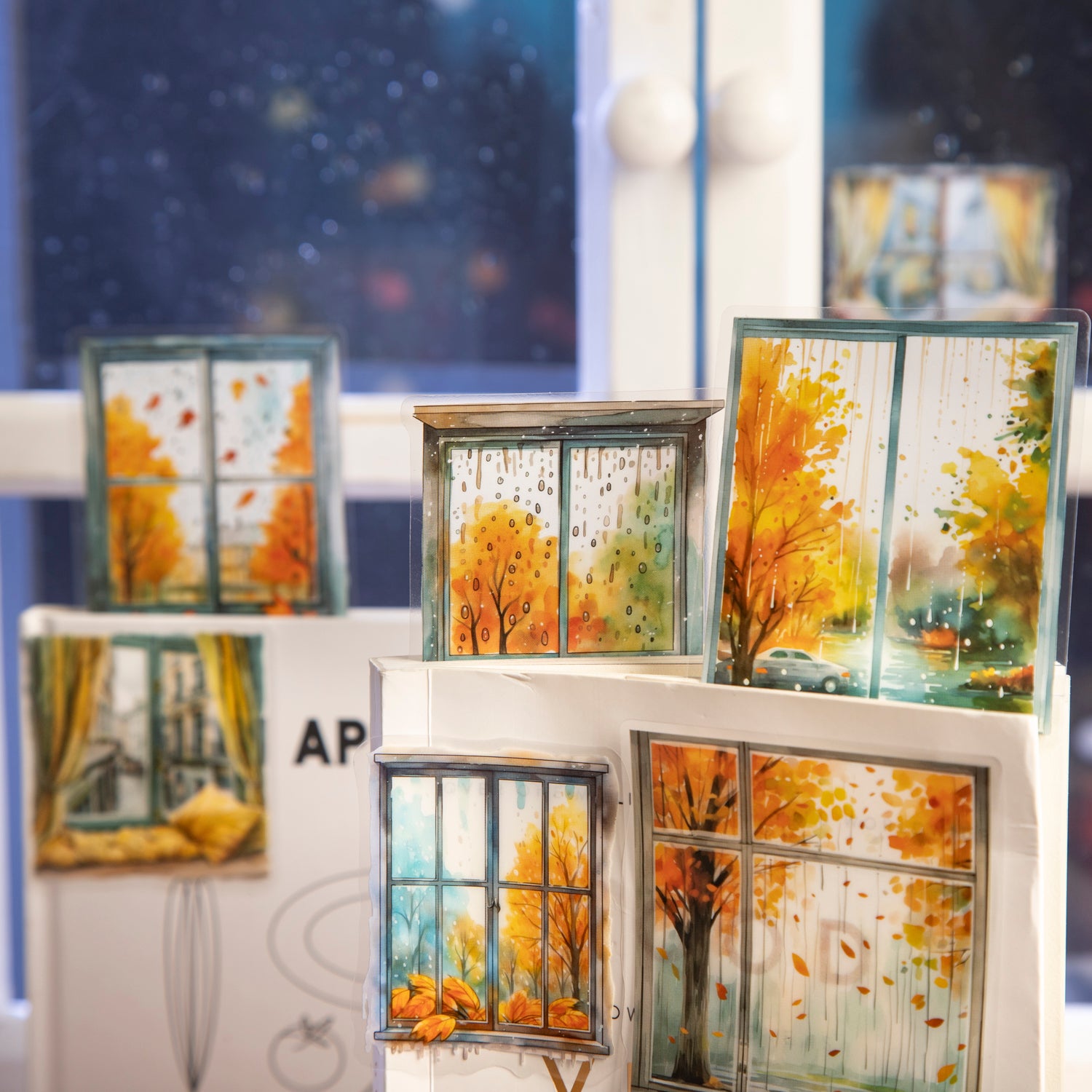 Raing Window PET Sticker