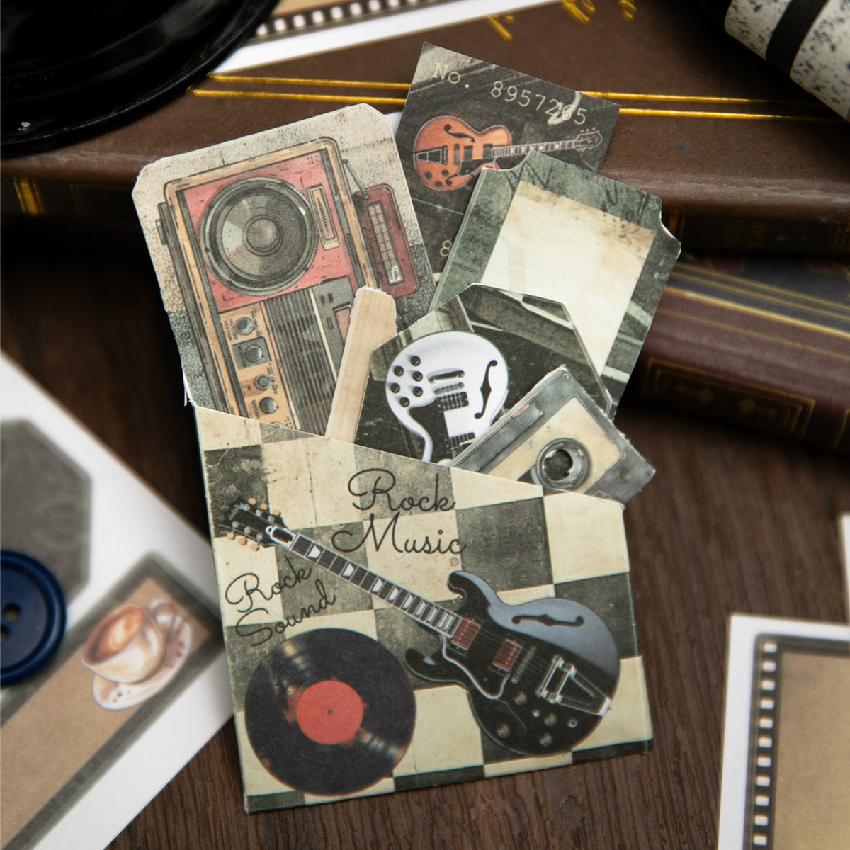 Fading Labels Vintage Sticker Book