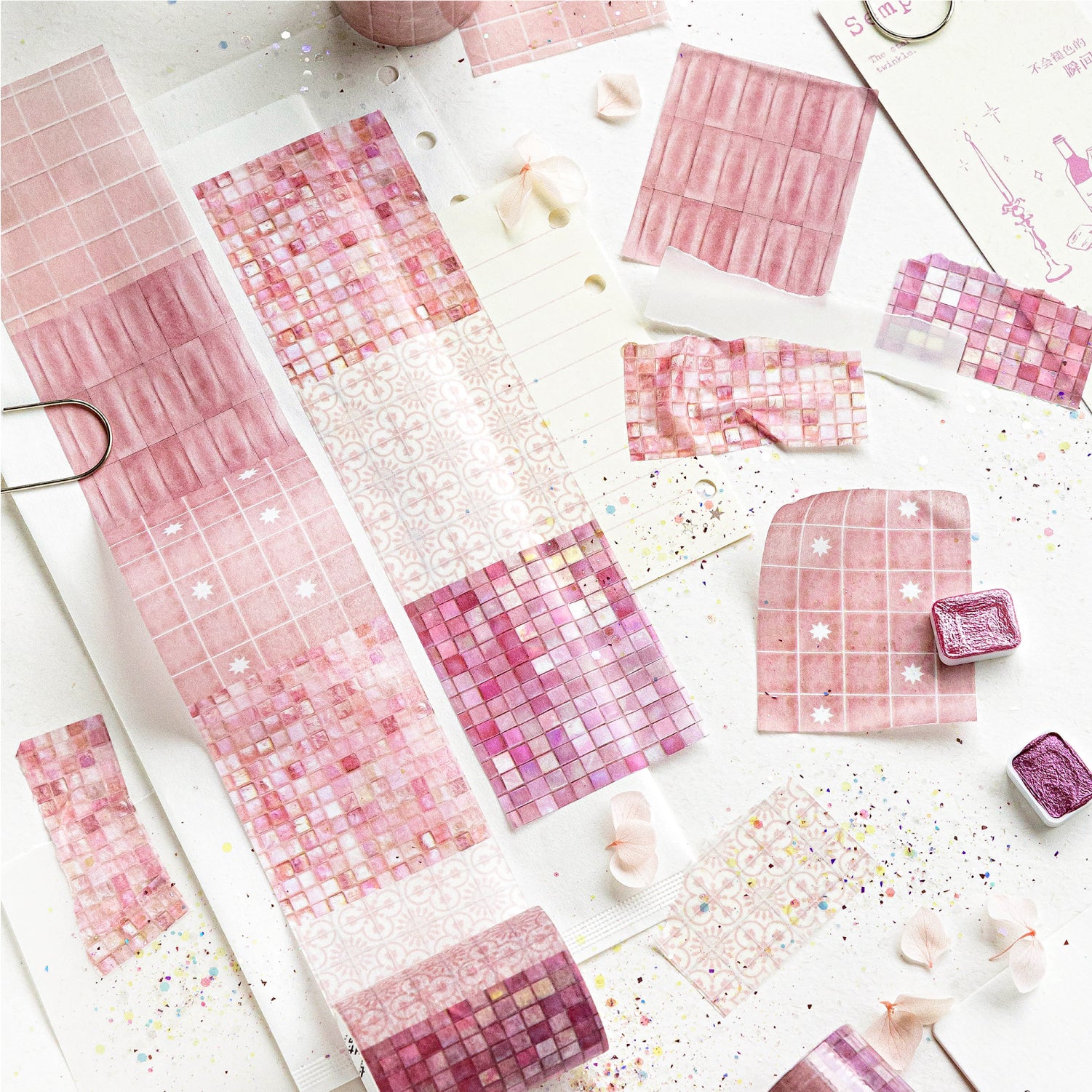Glazed Colorful Tiles Washi Tape