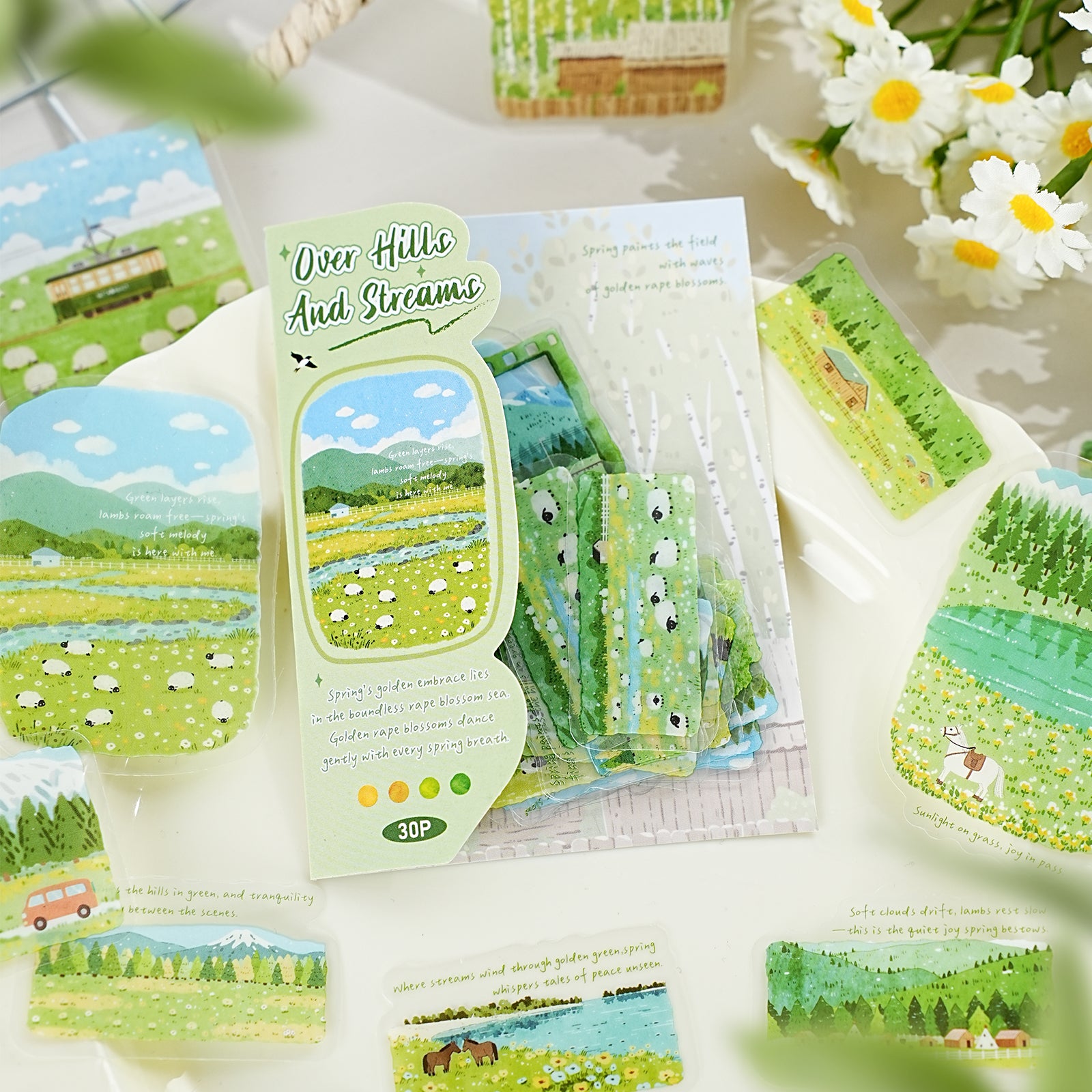 Having Traversed Mountains and Rivers PET Sticker for journaling and scrapbooking