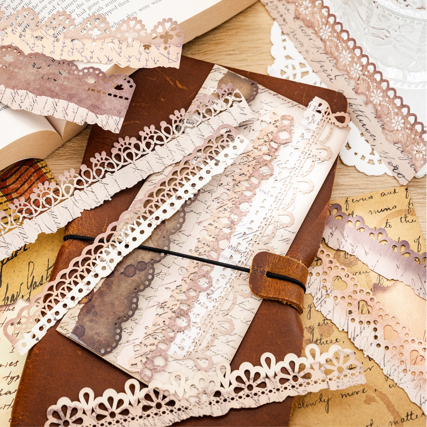 Long Lace Paper Sticker