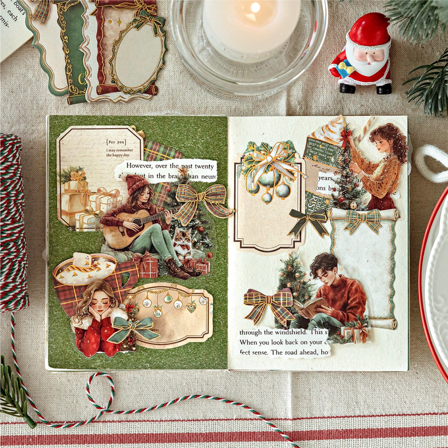 Christmas Fra PET Sticker