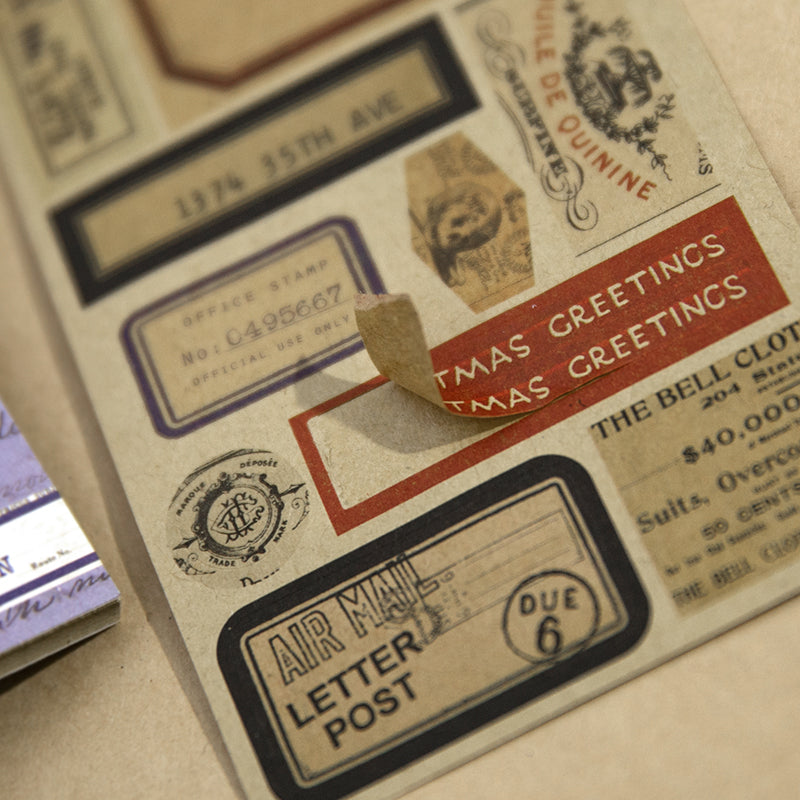 Label record memo Pad Sticker Book