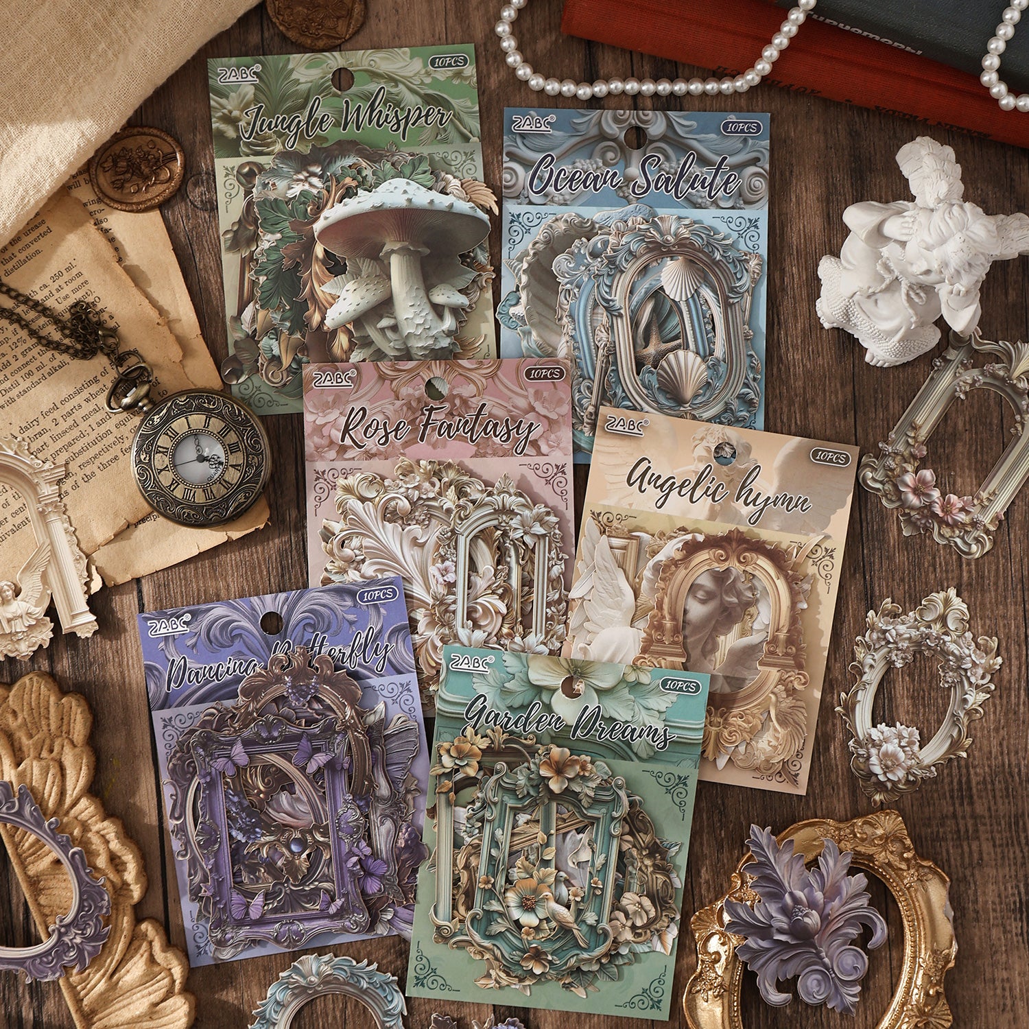 Opulent European Charm Frame Paper Sticker