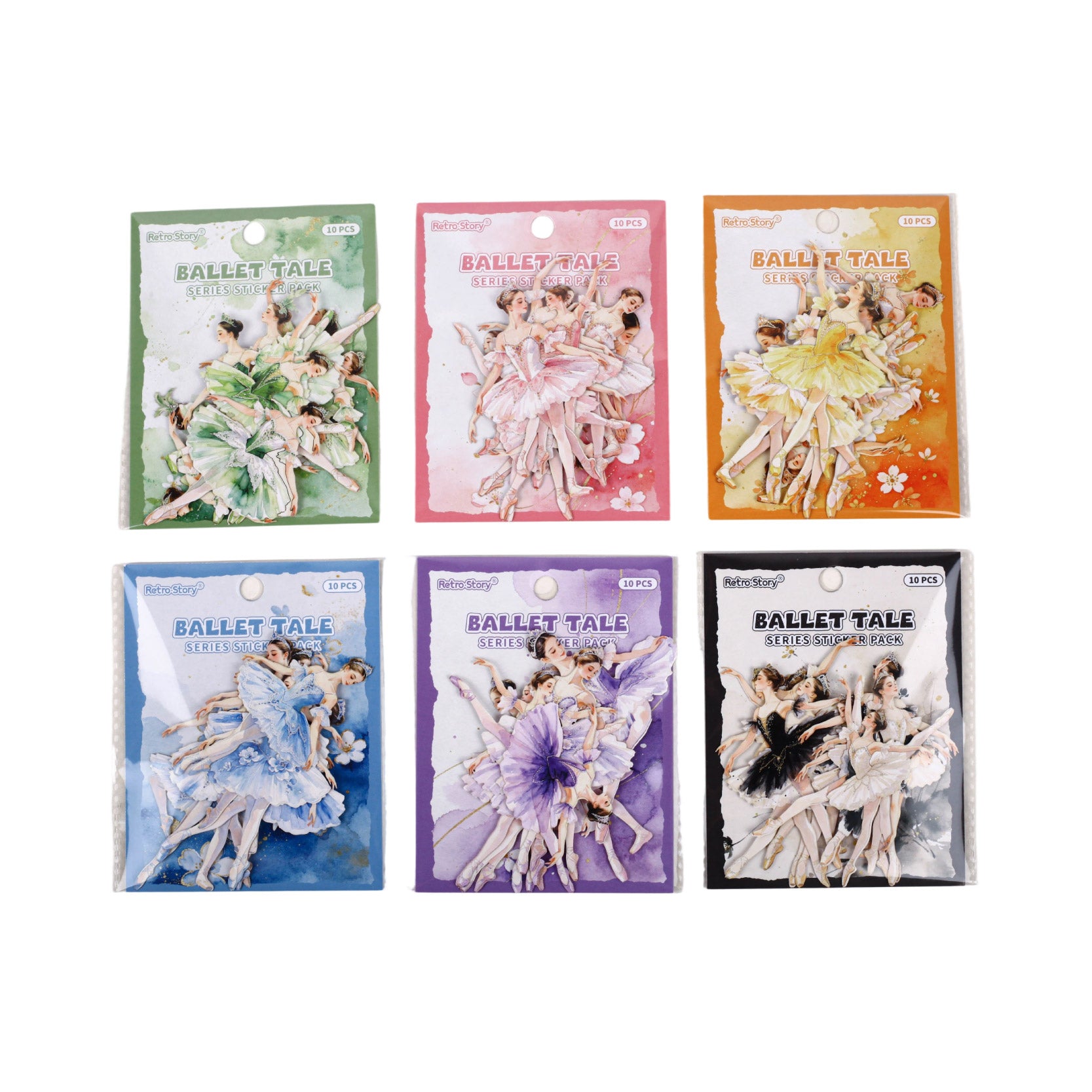 Ballet Girl Paper Sticker