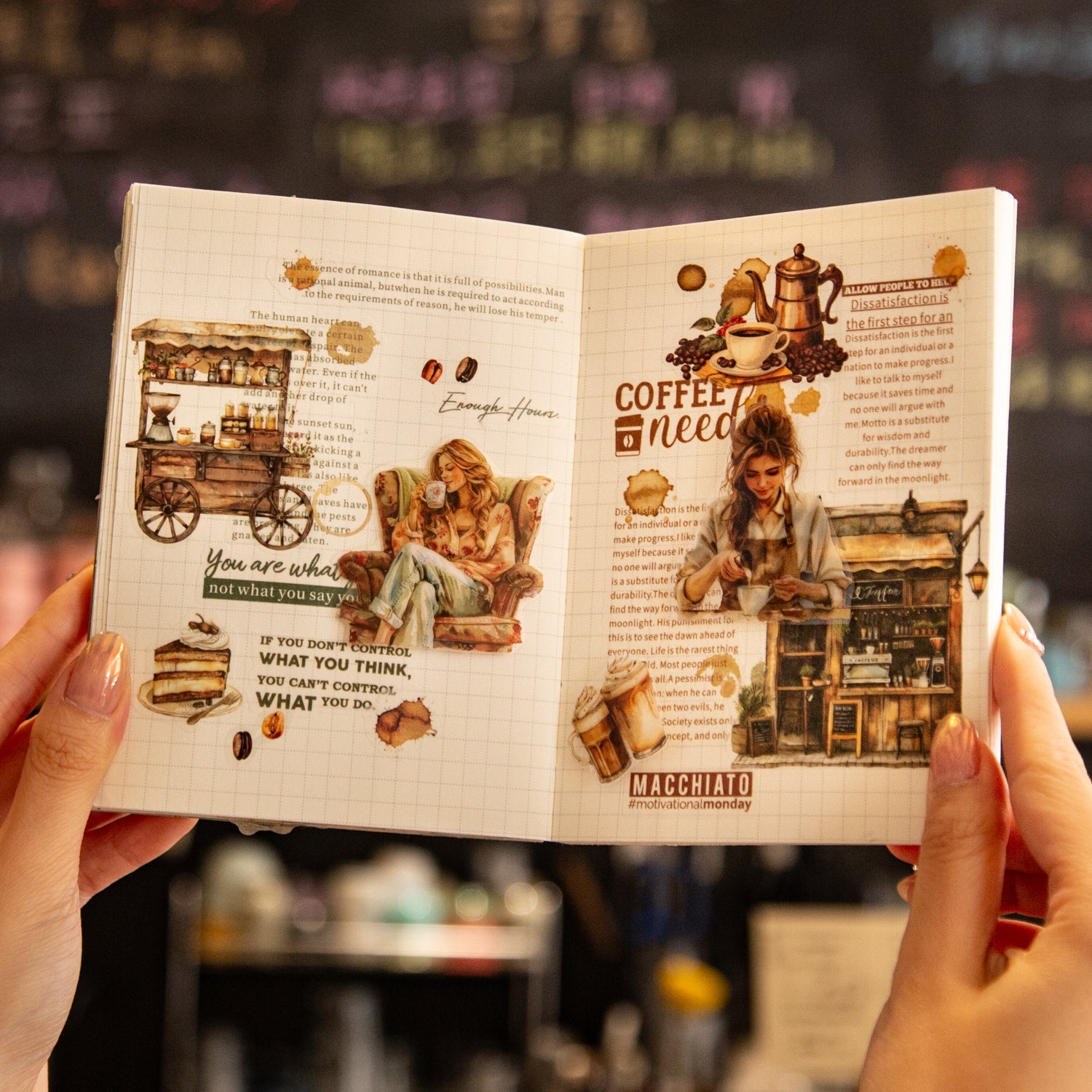 Coffee Weekly Pre-cut Sticker Book