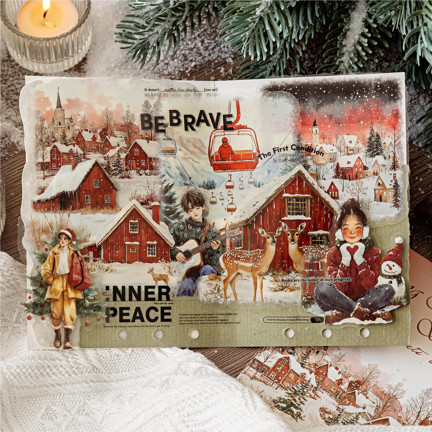 Snowscape Poetry PET Sticker