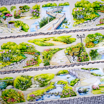 【BOBOYU】Park Trail Landscaping Tape