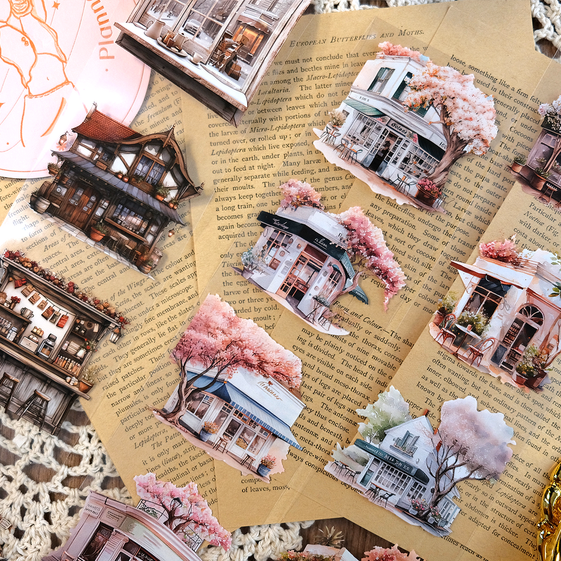 Whole Roll Street Café PET Tape (6cm*2M)| MOOBOOM Design