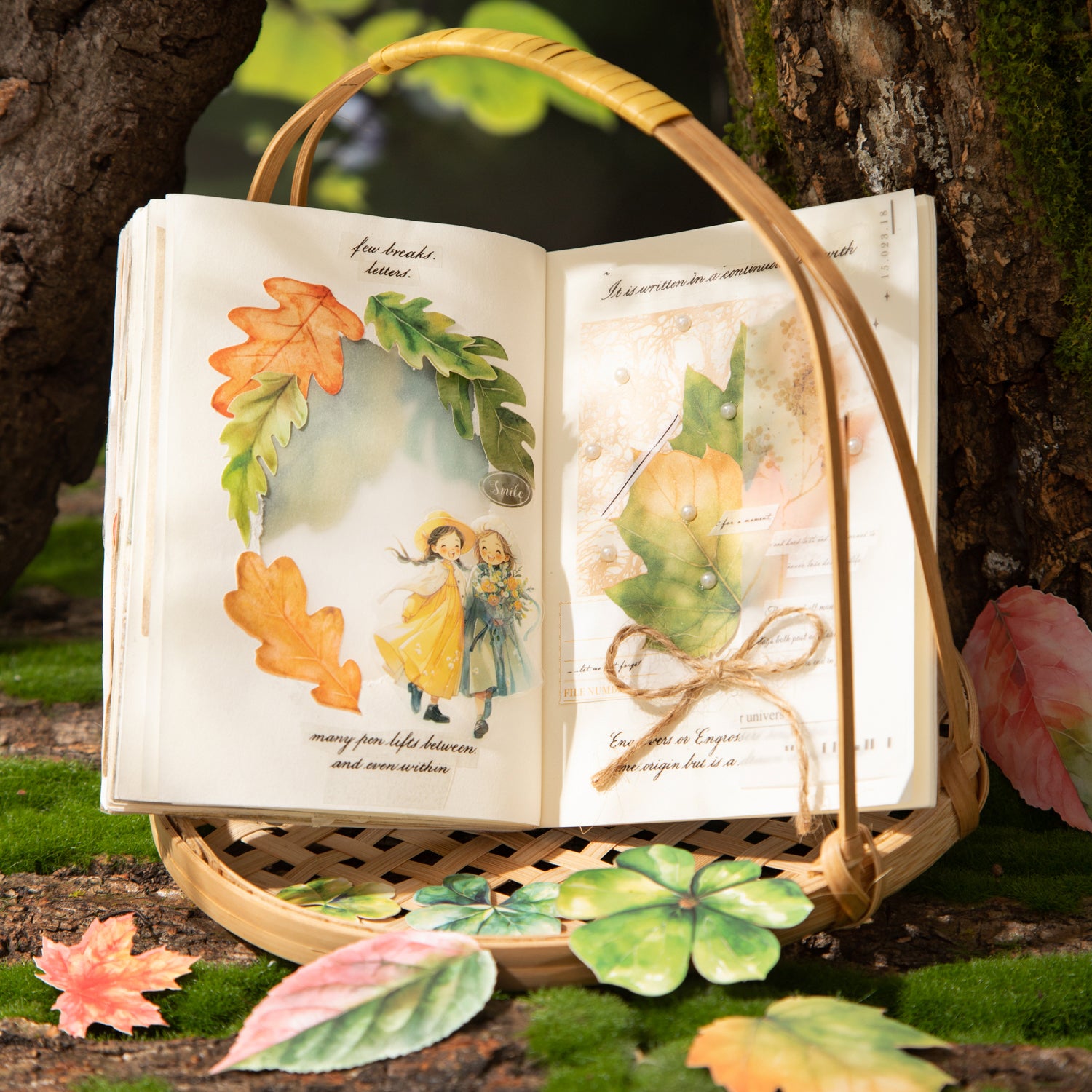 A leaf Paper Sticker