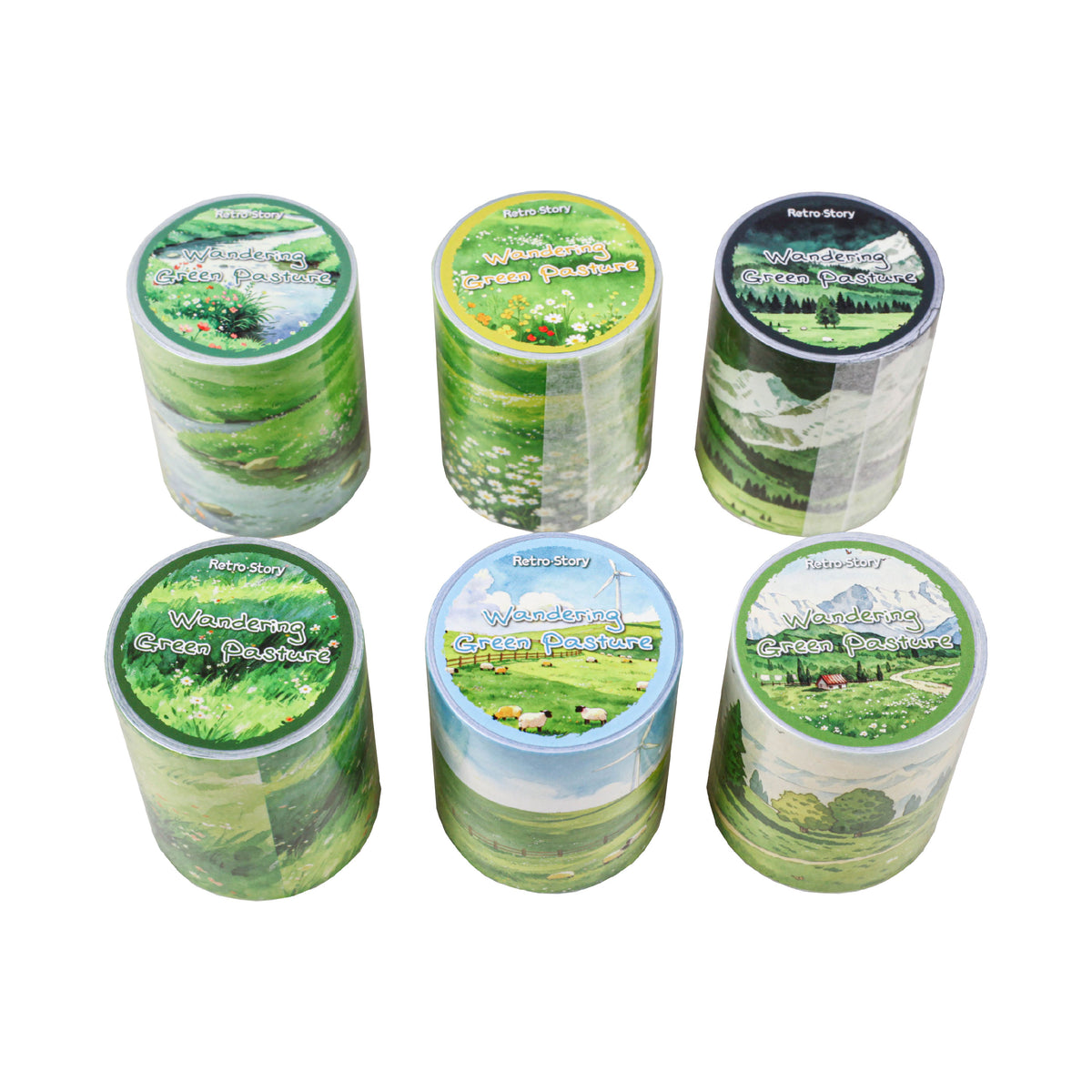 Green Field Stroll Landscape Tape