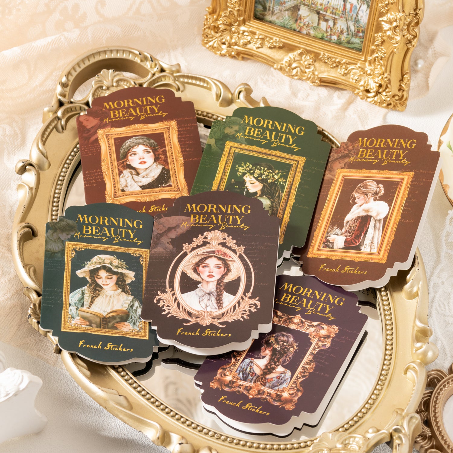 Morning Beauty Character PET Sticker